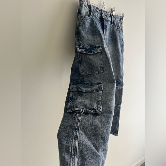 Girl Blue Cargo Jeans - Picture 2 of 9